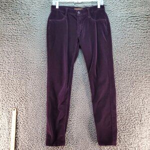 James Jeans Womens 28 Twiggy Purple Skinny Corduroy USA-Made